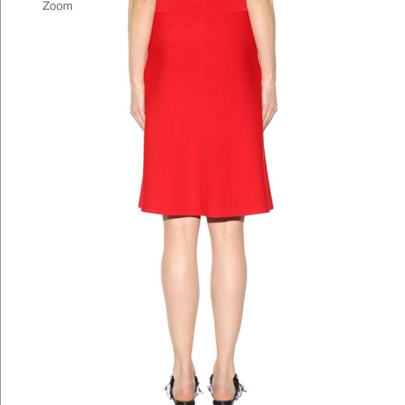 NEW T By Alexander Wang A Line Skirt Lipstick Red - Picture 3 of 3